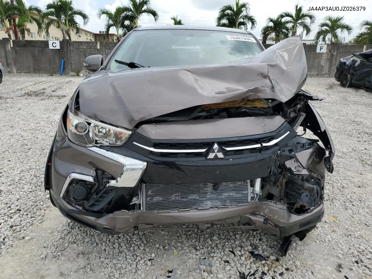 2018 Mitsubishi Outlander Sport Es VIN: JA4AP3AU0JZ026379 Lot: 70307694