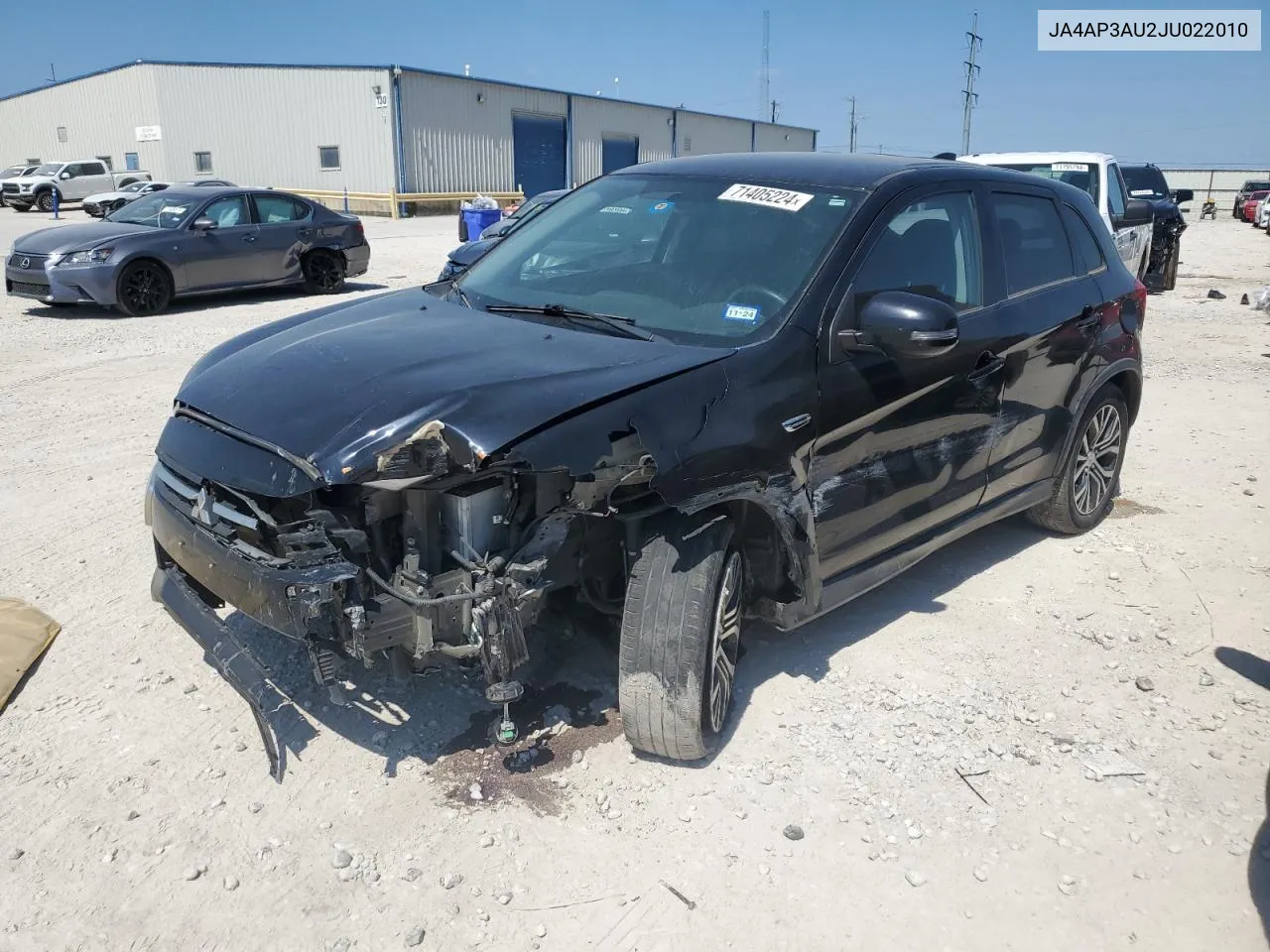 2018 Mitsubishi Outlander Sport Es VIN: JA4AP3AU2JU022010 Lot: 71405224