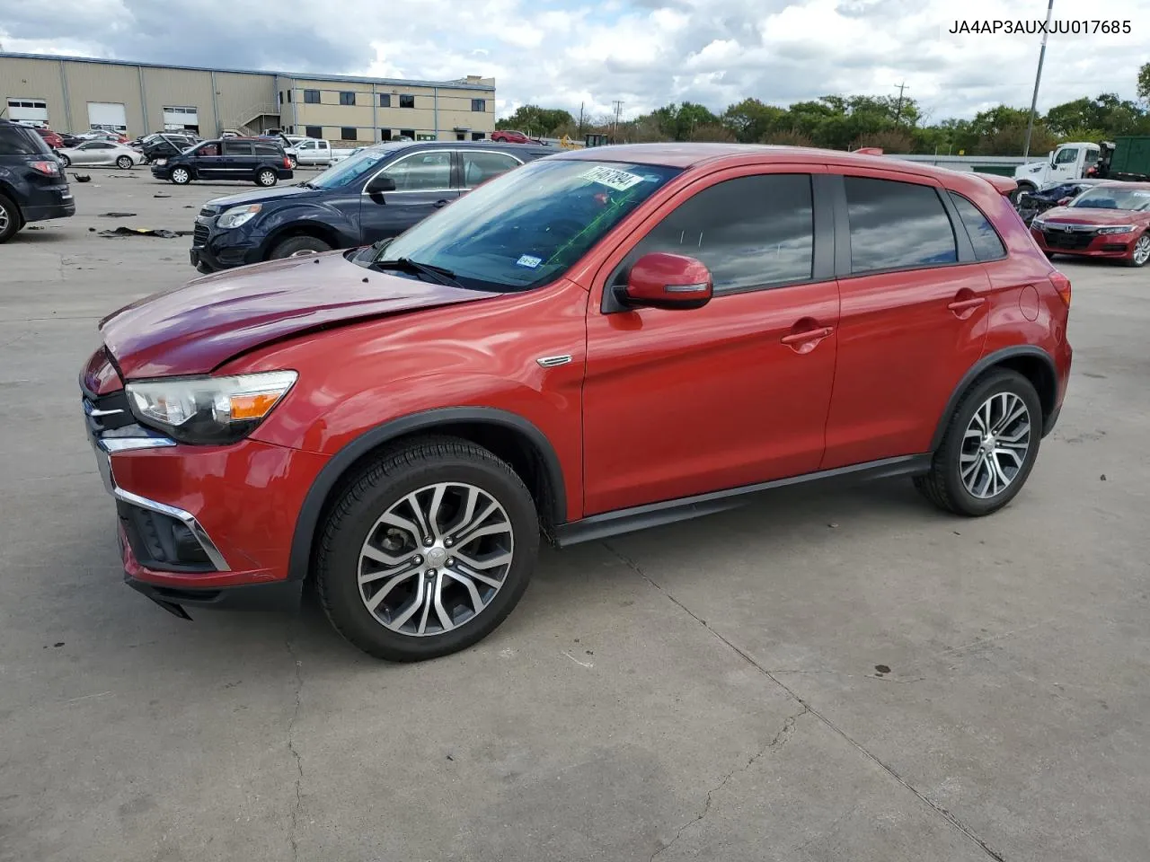 JA4AP3AUXJU017685 2018 Mitsubishi Outlander Sport Es