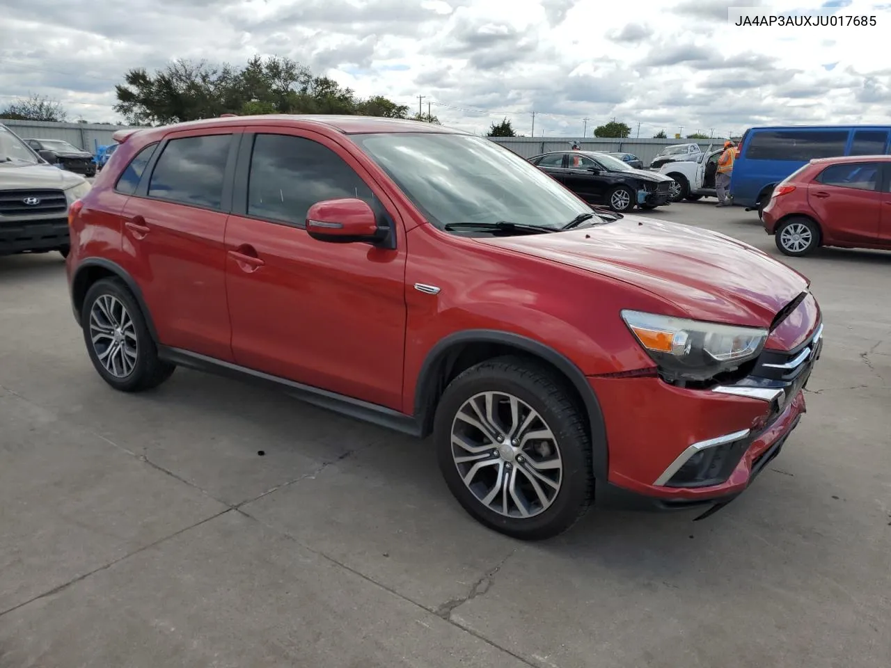 2018 Mitsubishi Outlander Sport Es VIN: JA4AP3AUXJU017685 Lot: 71467894