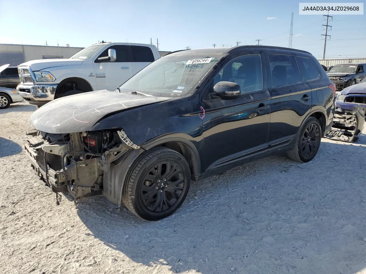 2018 Mitsubishi Outlander Se VIN: JA4AD3A34JZ029608 Lot: 71956244