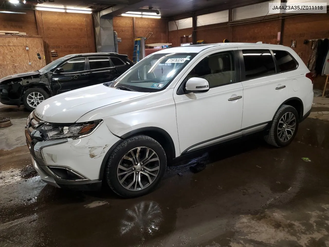 2018 Mitsubishi Outlander Se VIN: JA4AZ3A35JZ011118 Lot: 71976324