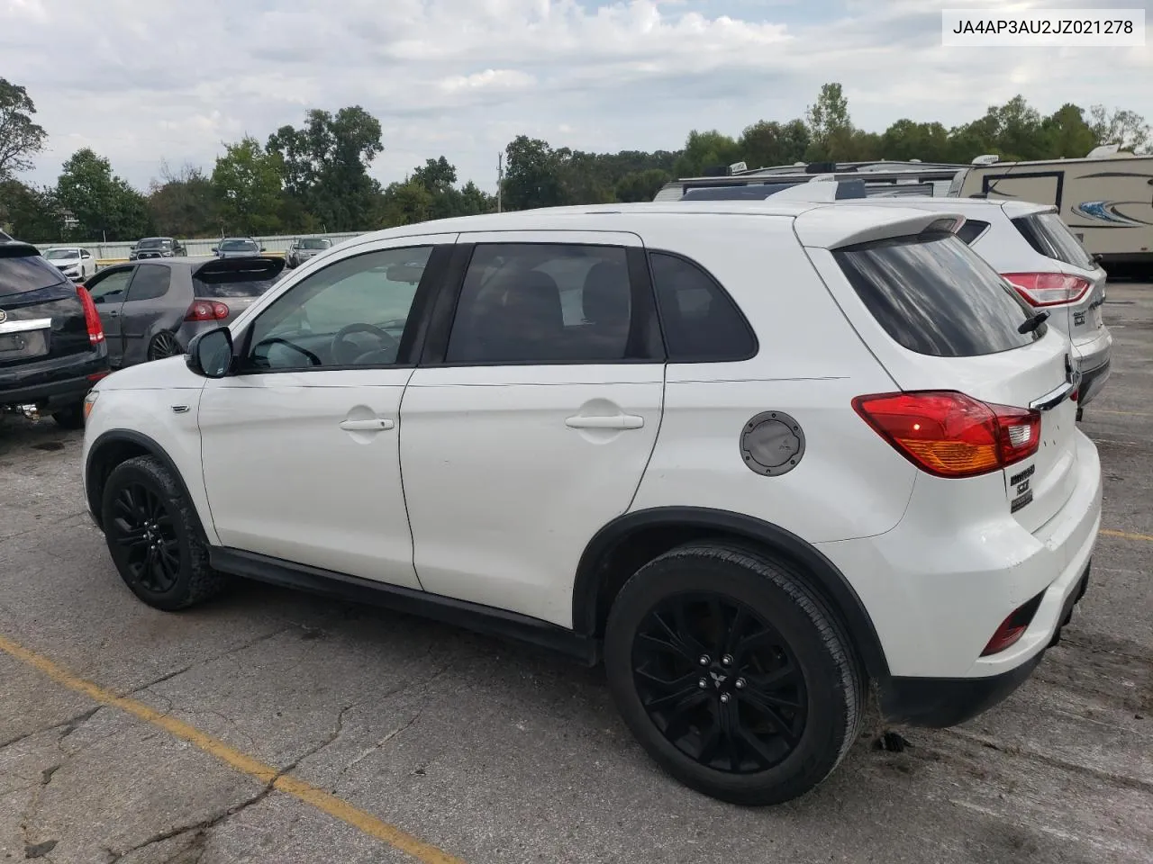 2018 Mitsubishi Outlander Sport Es VIN: JA4AP3AU2JZ021278 Lot: 72216564