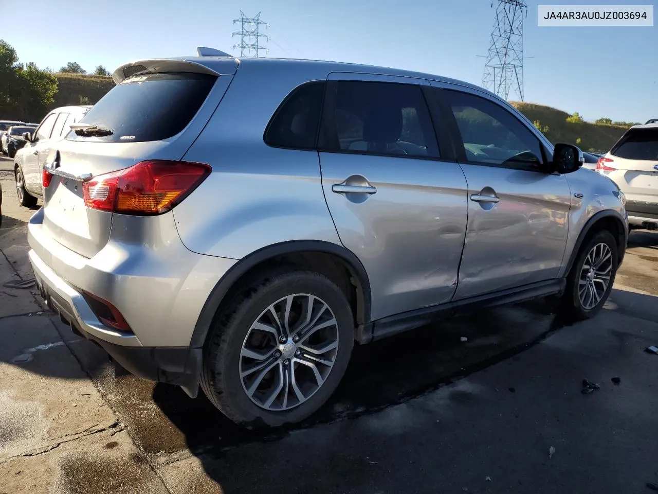 2018 Mitsubishi Outlander Sport Es VIN: JA4AR3AU0JZ003694 Lot: 72427024