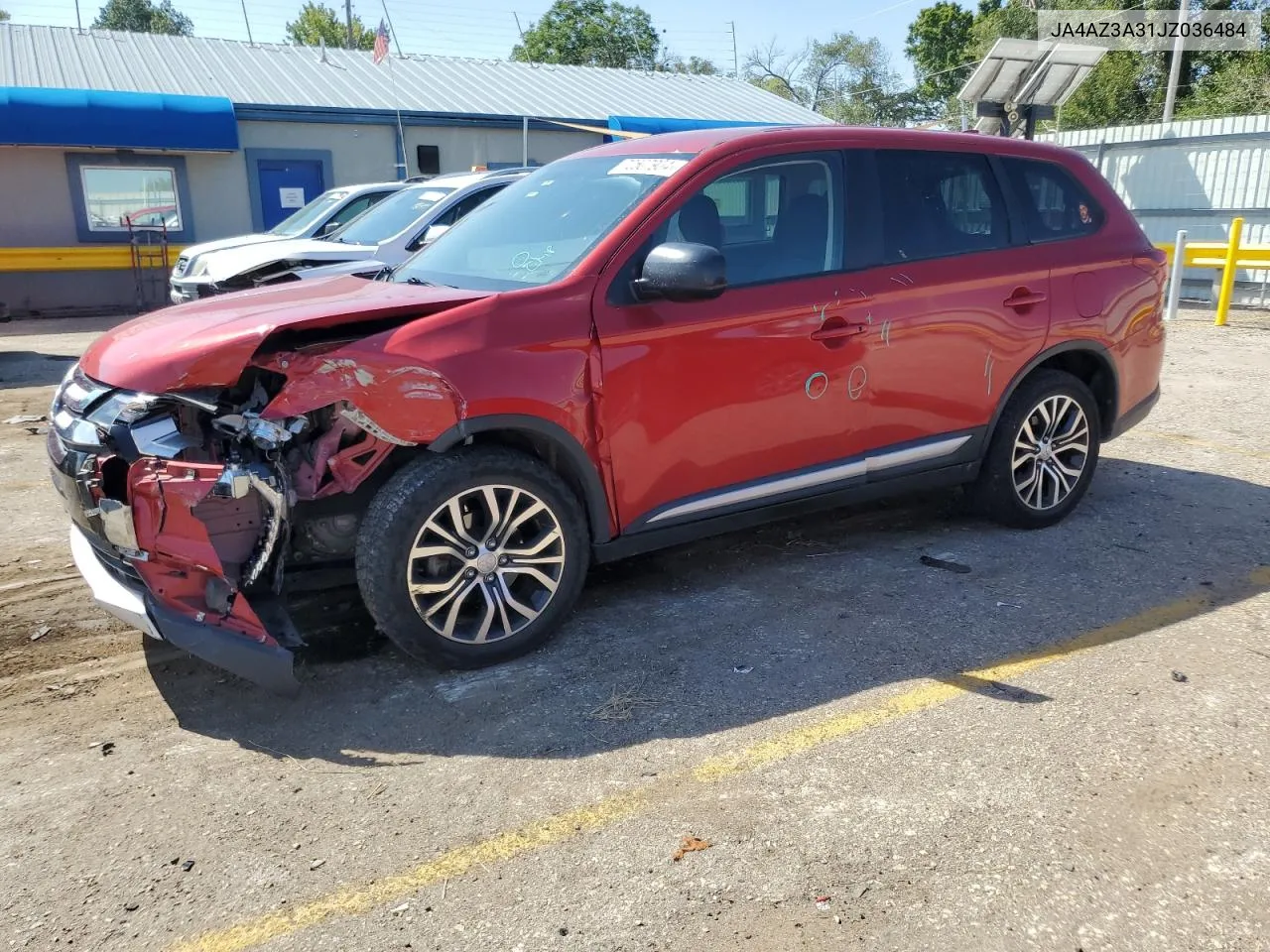 2018 Mitsubishi Outlander Se VIN: JA4AZ3A31JZ036484 Lot: 72507904