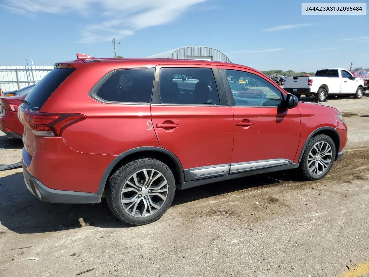 2018 Mitsubishi Outlander Se VIN: JA4AZ3A31JZ036484 Lot: 72507904