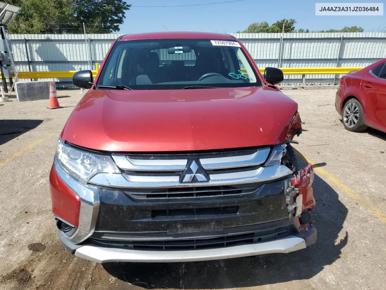 2018 Mitsubishi Outlander Se VIN: JA4AZ3A31JZ036484 Lot: 72507904