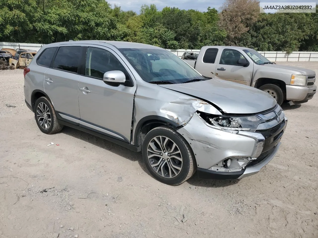 2018 Mitsubishi Outlander Se VIN: JA4AZ3A38JZ042332 Lot: 72619224