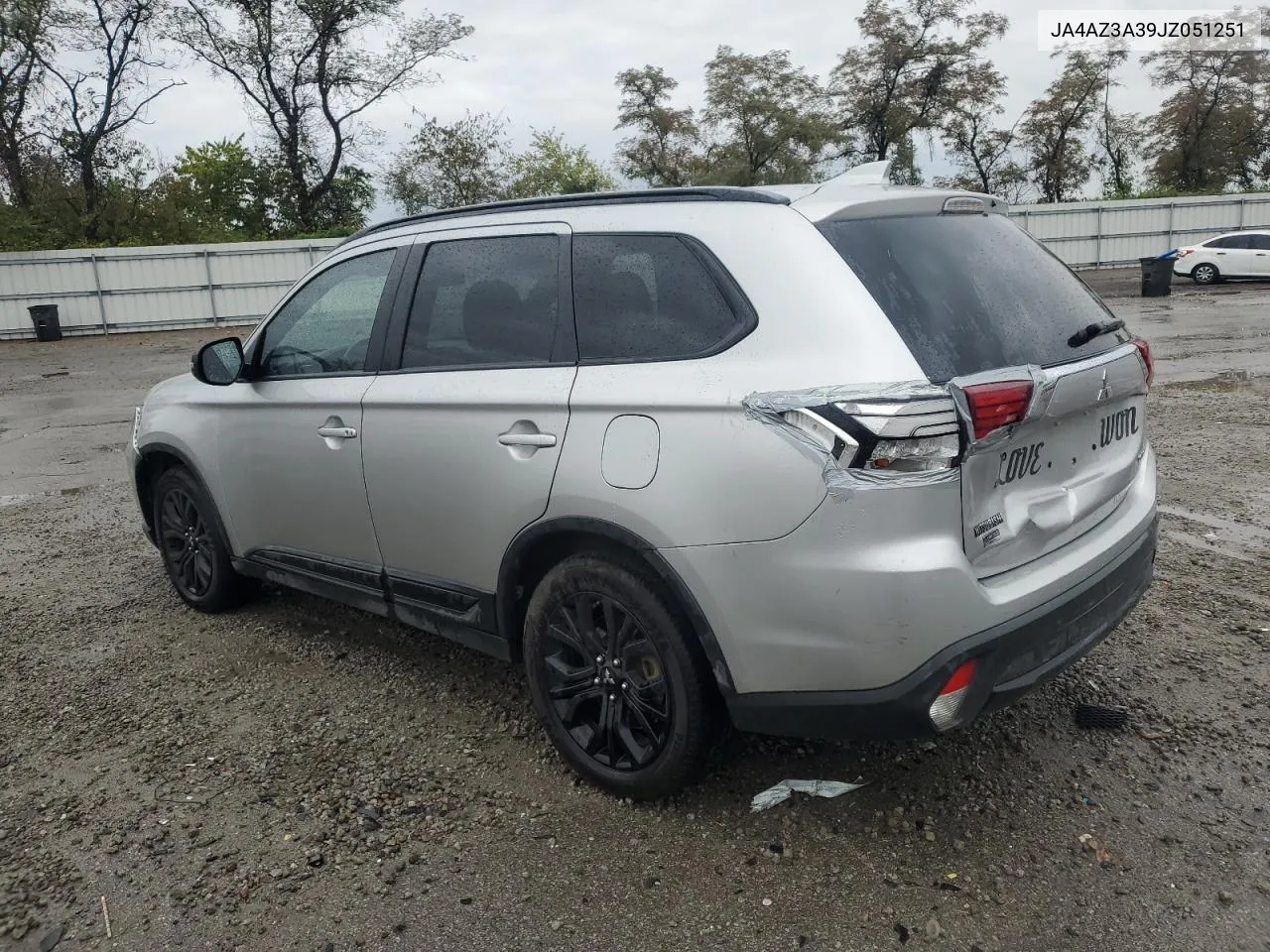 2018 Mitsubishi Outlander Se VIN: JA4AZ3A39JZ051251 Lot: 73093544