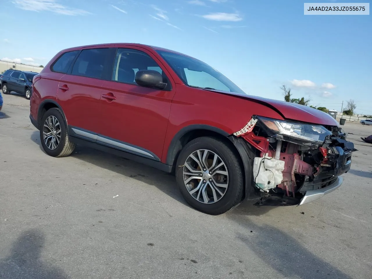 2018 Mitsubishi Outlander Es VIN: JA4AD2A33JZ055675 Lot: 73344154