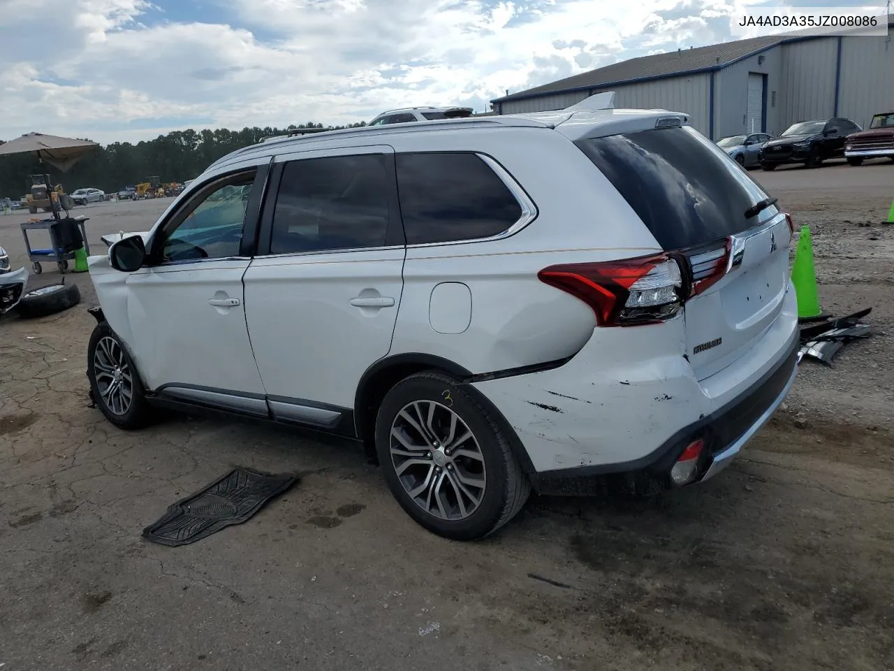 2018 Mitsubishi Outlander Se VIN: JA4AD3A35JZ008086 Lot: 73669414