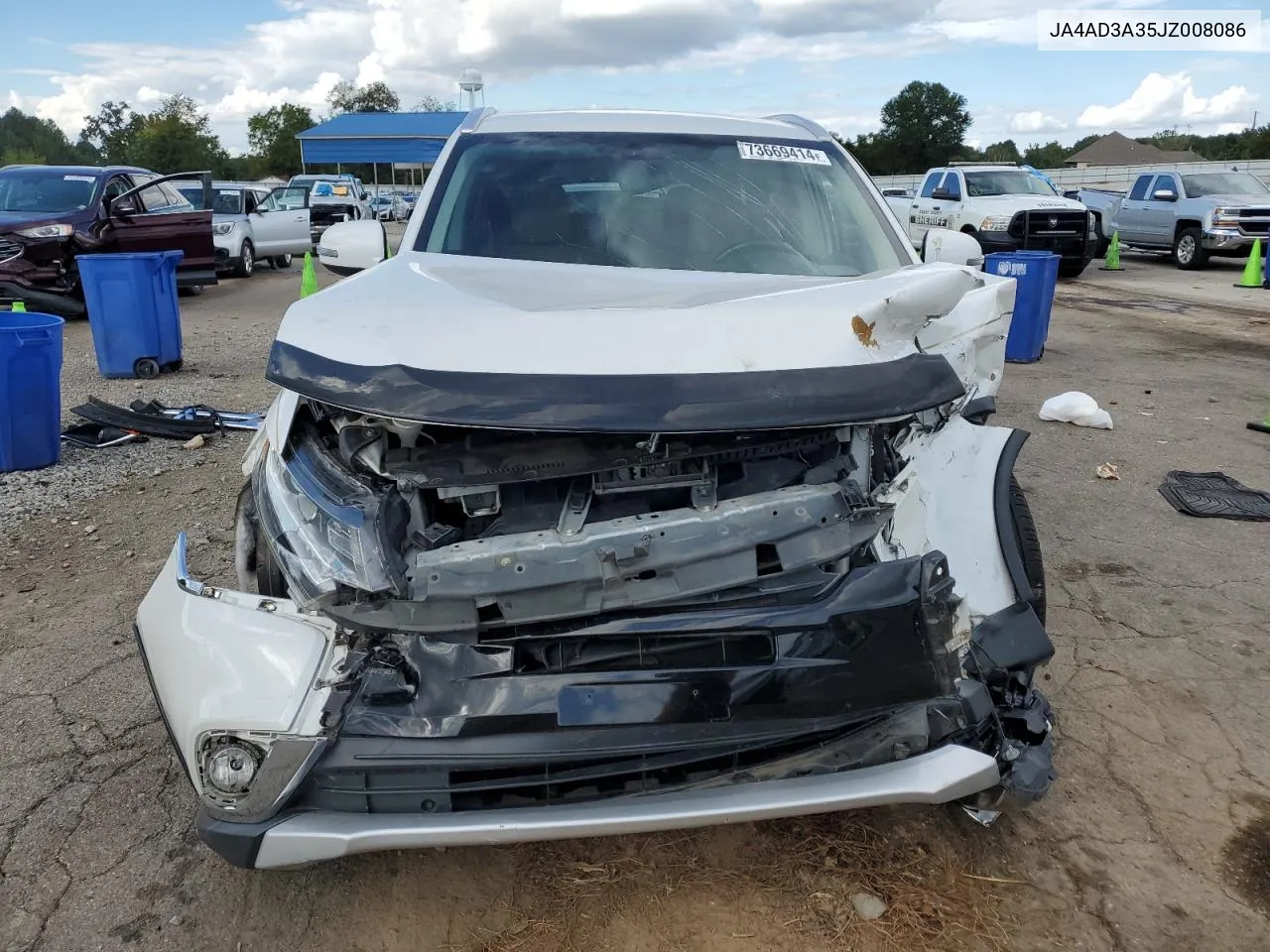 2018 Mitsubishi Outlander Se VIN: JA4AD3A35JZ008086 Lot: 73669414