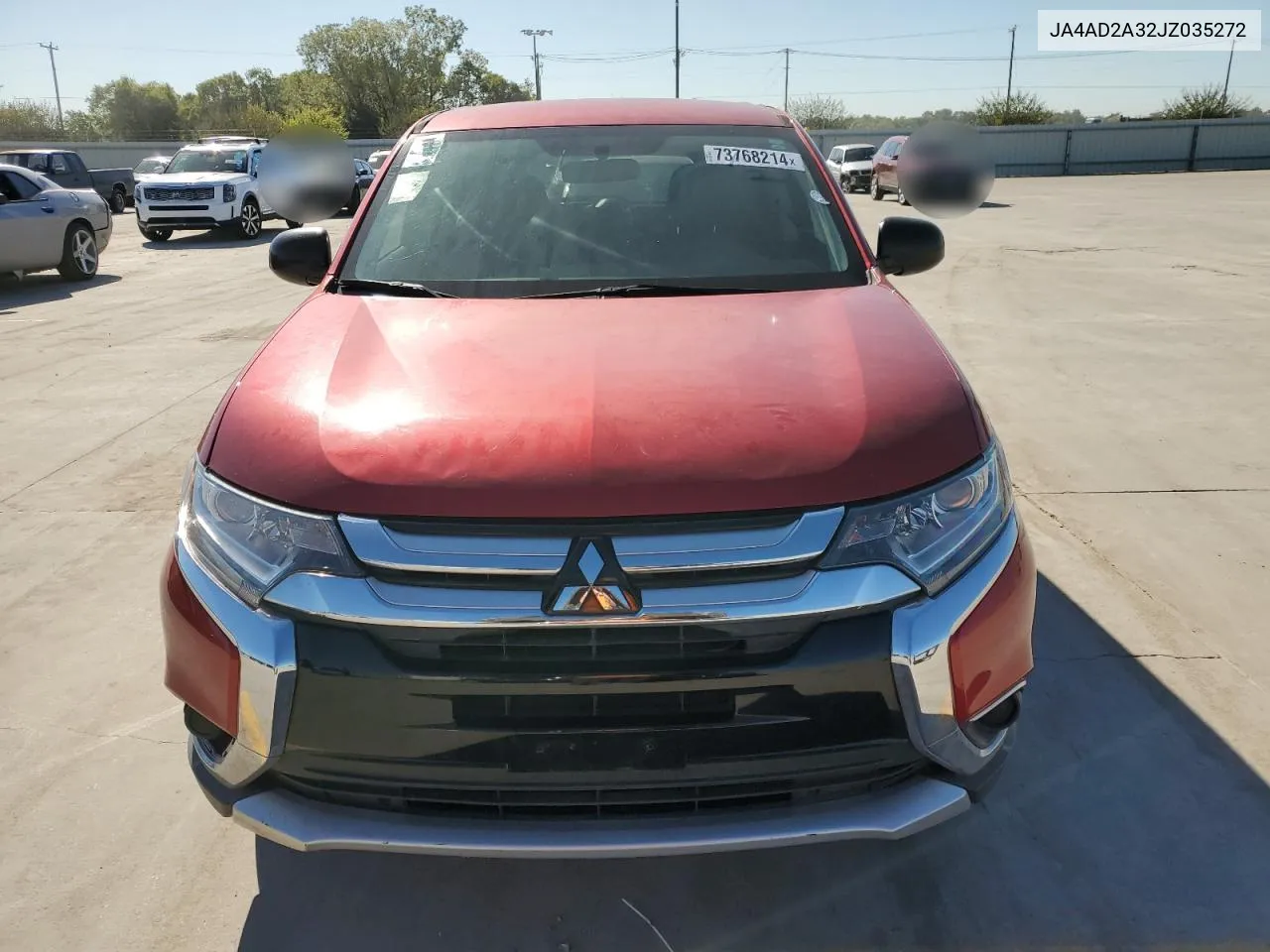 2018 Mitsubishi Outlander Es VIN: JA4AD2A32JZ035272 Lot: 73768214