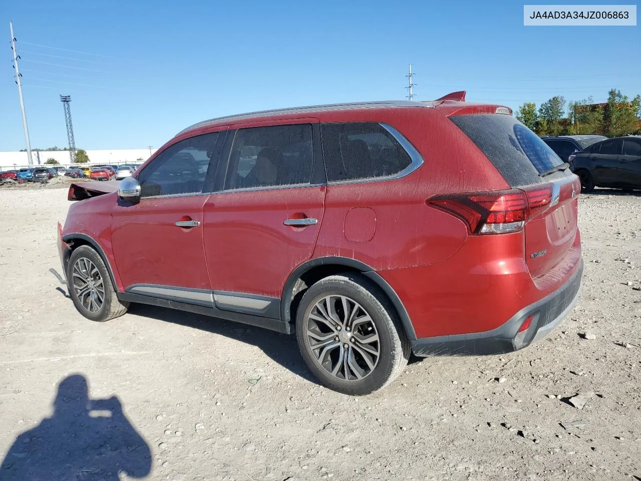 2018 Mitsubishi Outlander Se VIN: JA4AD3A34JZ006863 Lot: 73978234