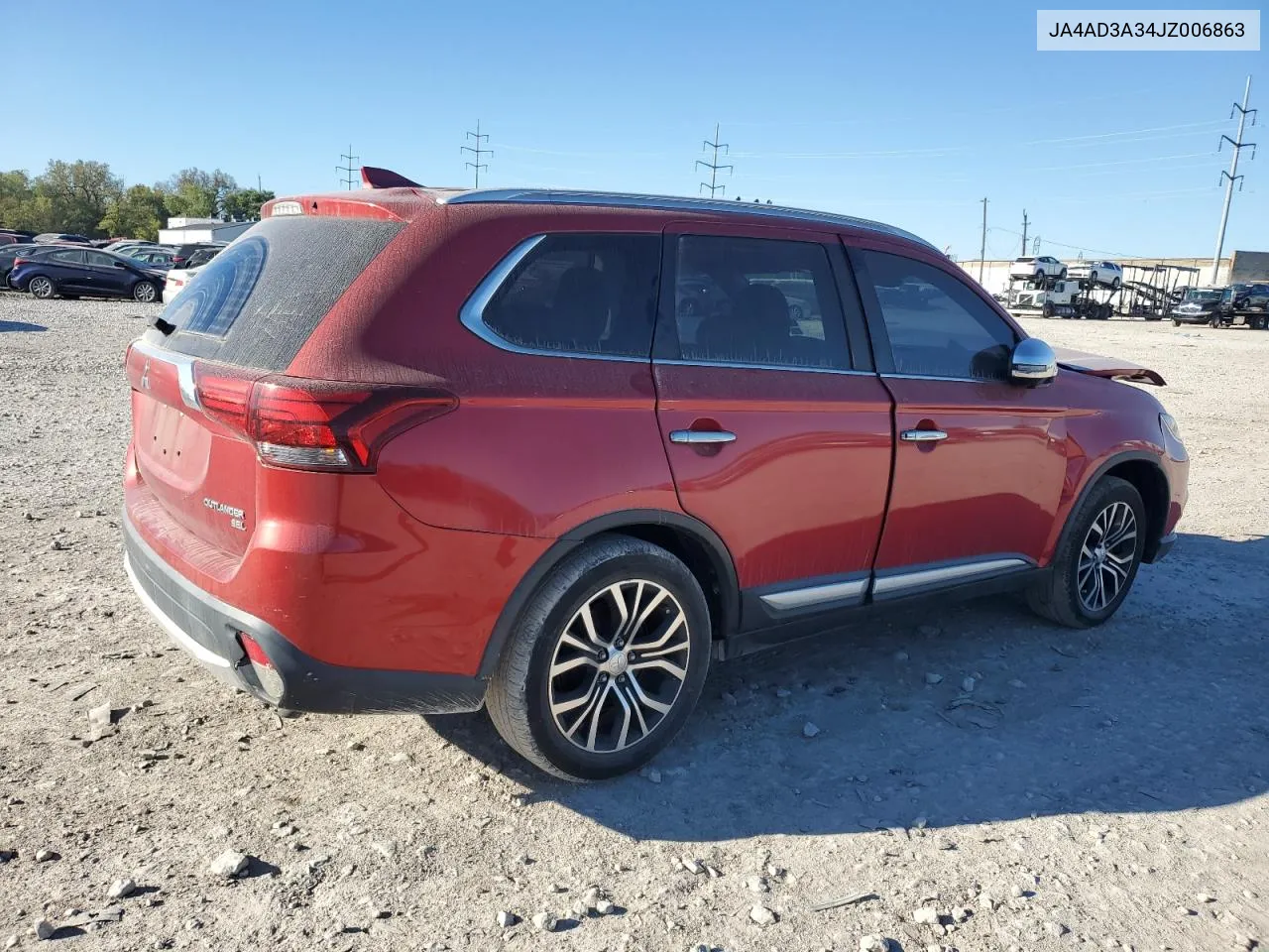 2018 Mitsubishi Outlander Se VIN: JA4AD3A34JZ006863 Lot: 73978234