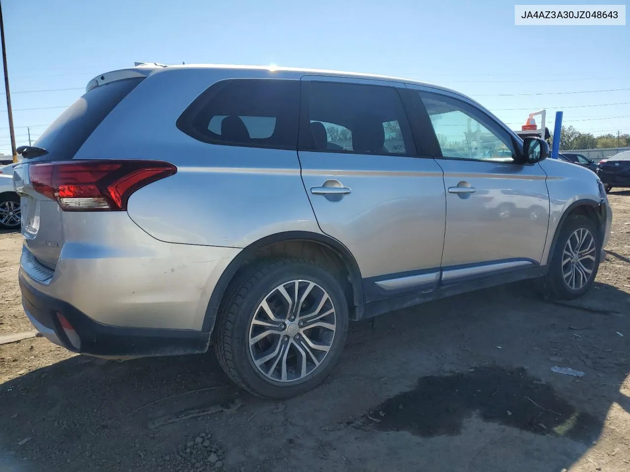 2018 Mitsubishi Outlander Se VIN: JA4AZ3A30JZ048643 Lot: 74326114