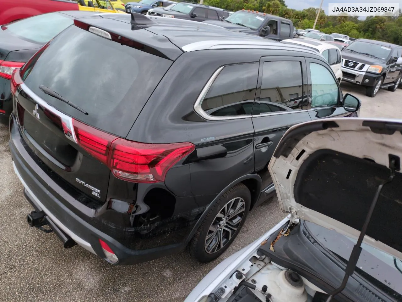 2018 Mitsubishi Outlander Se VIN: JA4AD3A34JZ069347 Lot: 74589744