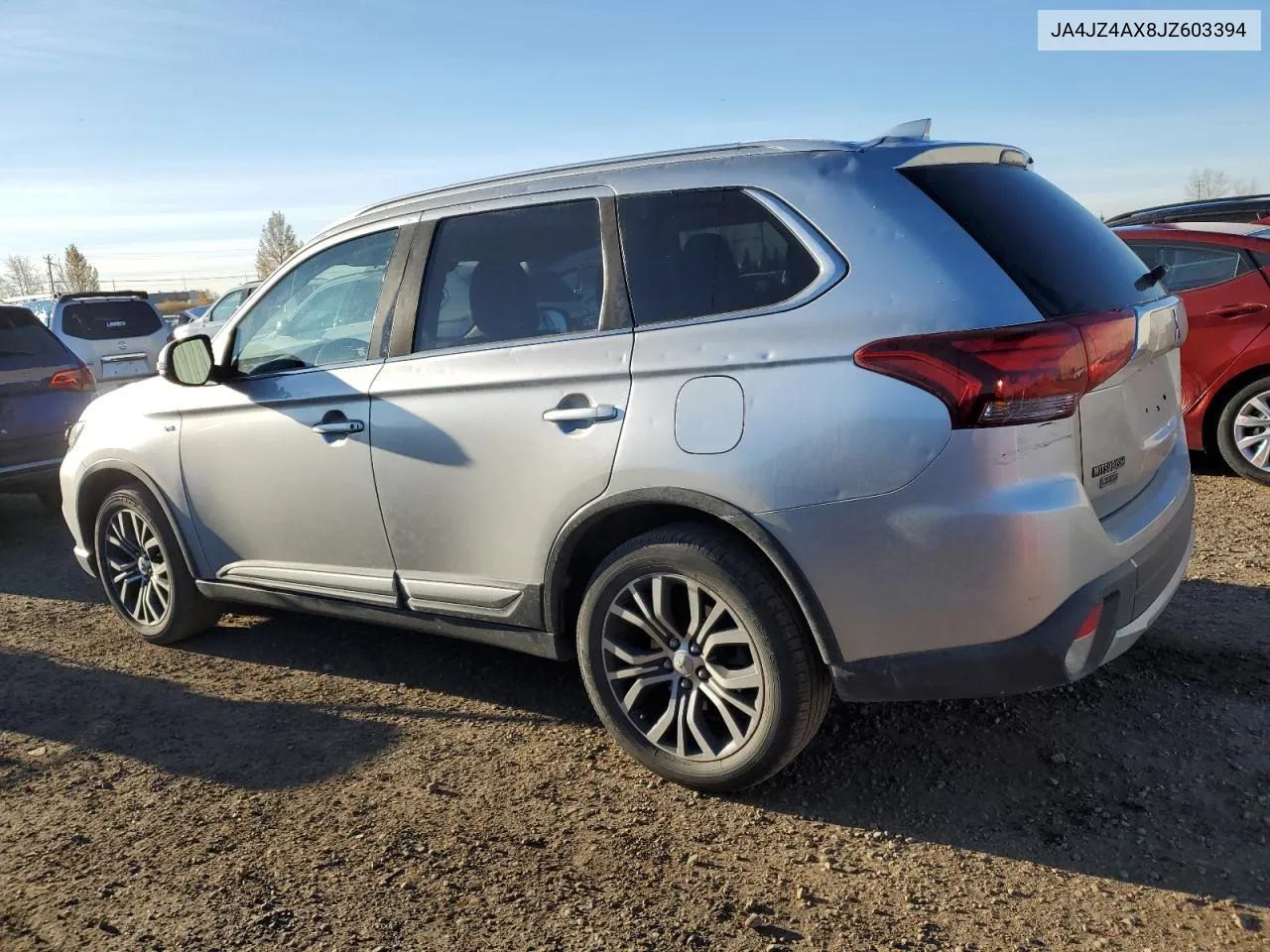 2018 Mitsubishi Outlander Gt VIN: JA4JZ4AX8JZ603394 Lot: 75166094