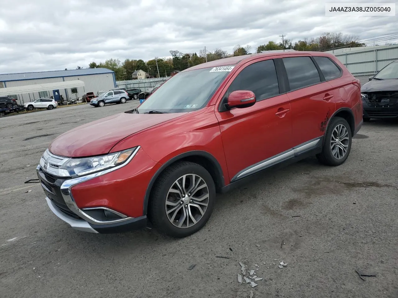 2018 Mitsubishi Outlander Se VIN: JA4AZ3A38JZ005040 Lot: 76341464