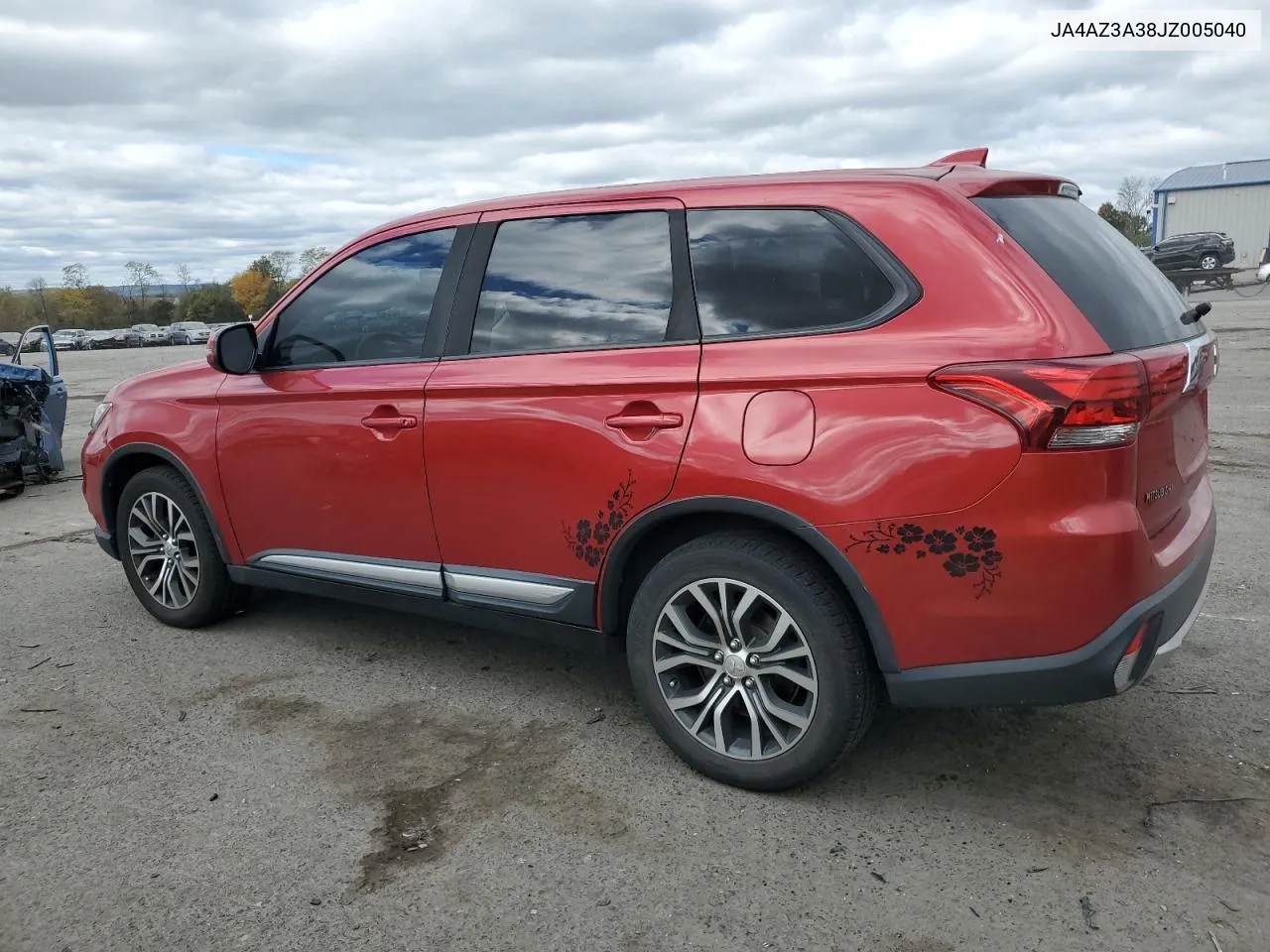 2018 Mitsubishi Outlander Se VIN: JA4AZ3A38JZ005040 Lot: 76341464