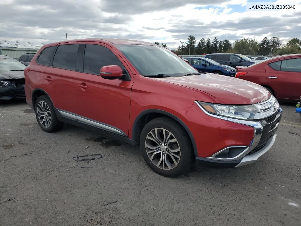 2018 Mitsubishi Outlander Se VIN: JA4AZ3A38JZ005040 Lot: 76341464