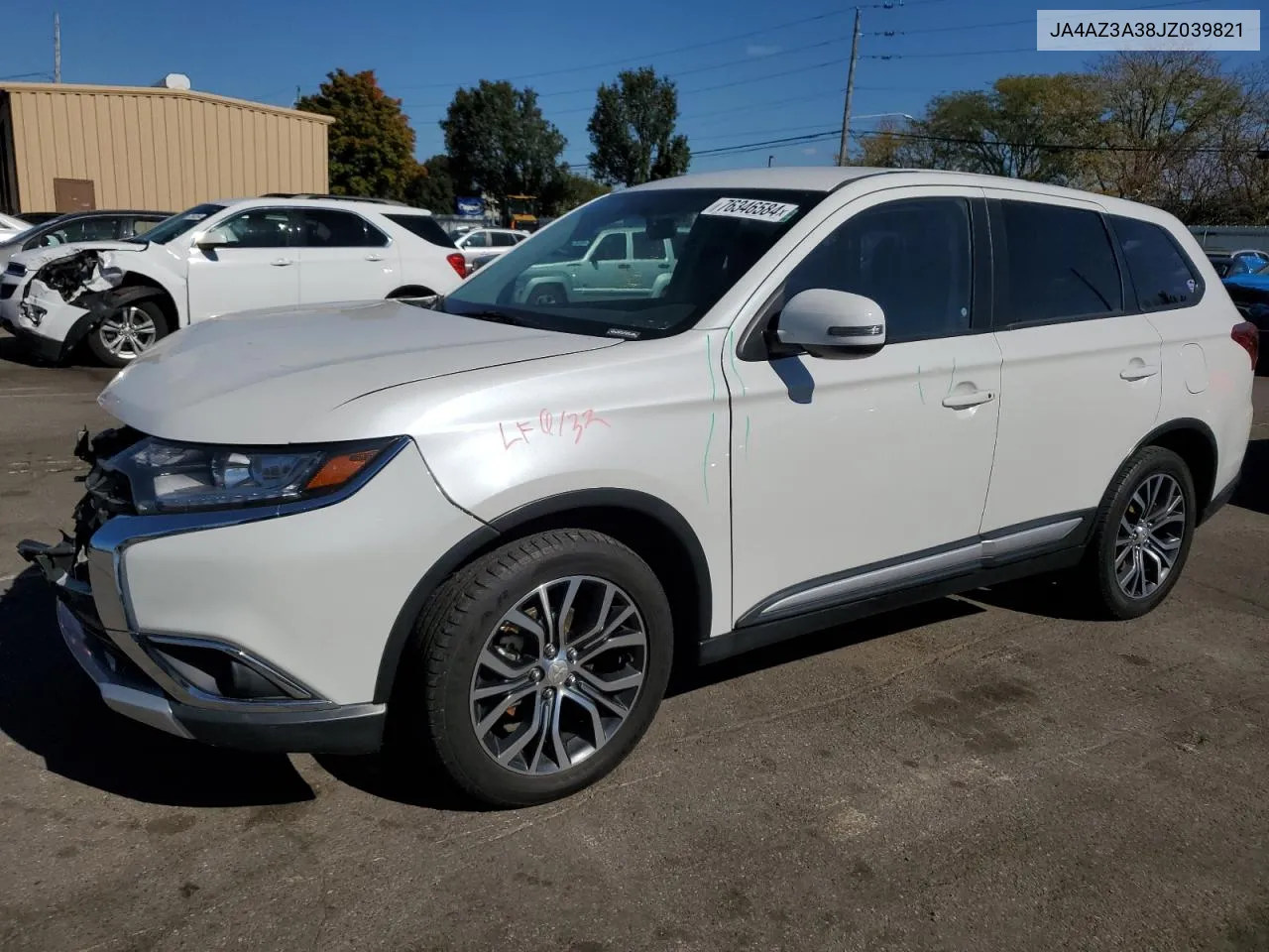 2018 Mitsubishi Outlander Se VIN: JA4AZ3A38JZ039821 Lot: 76346584