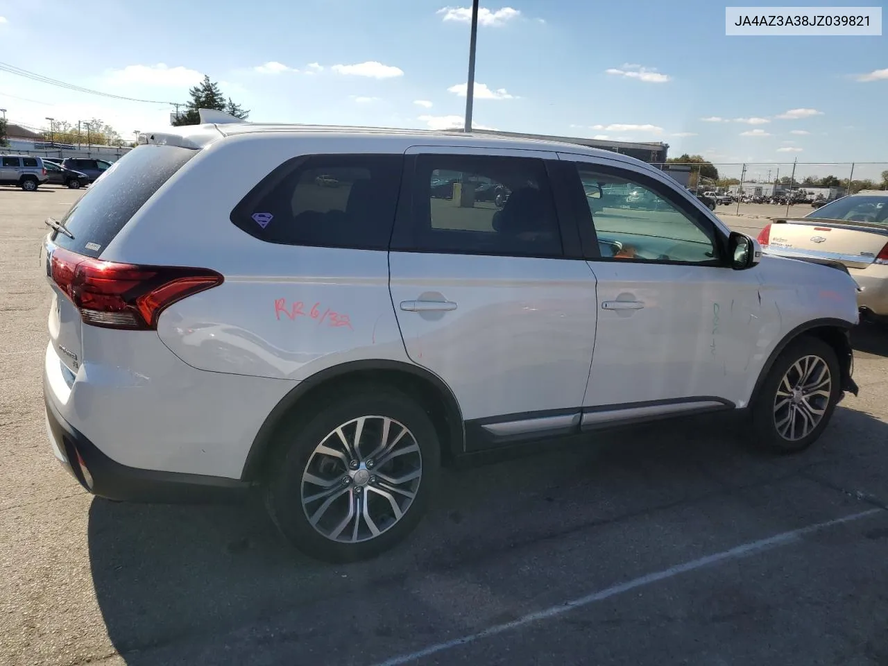 2018 Mitsubishi Outlander Se VIN: JA4AZ3A38JZ039821 Lot: 76346584