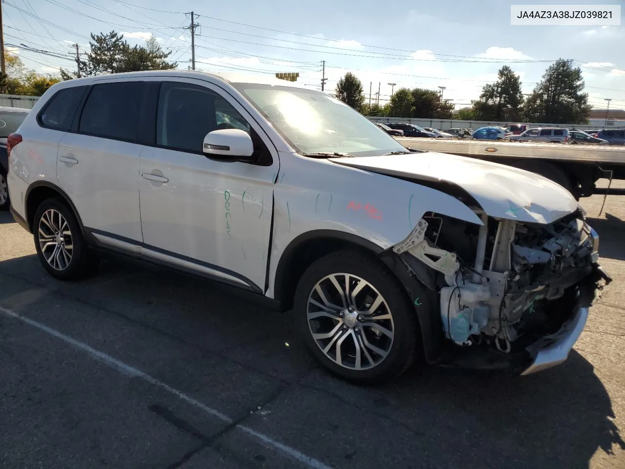 2018 Mitsubishi Outlander Se VIN: JA4AZ3A38JZ039821 Lot: 76346584