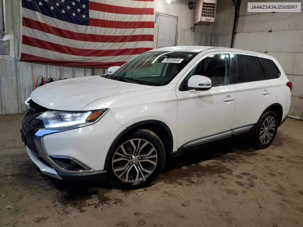 2018 Mitsubishi Outlander Se VIN: JA4AZ3A34JZ005097 Lot: 76545644