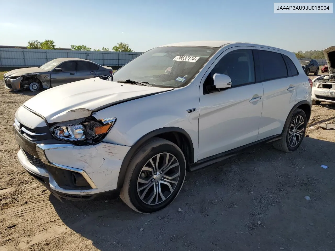 2018 Mitsubishi Outlander Sport Es VIN: JA4AP3AU9JU018004 Lot: 76637114