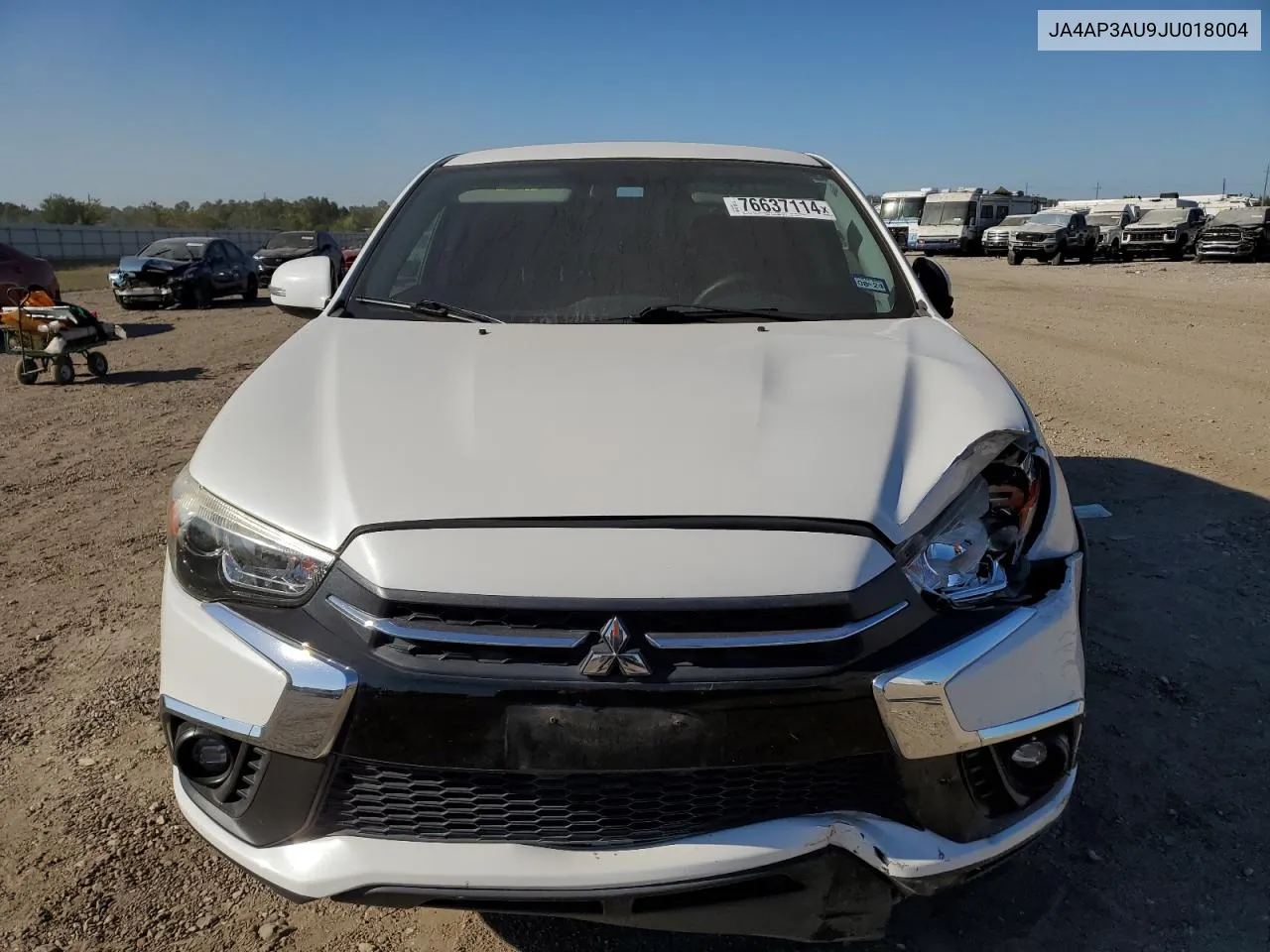 2018 Mitsubishi Outlander Sport Es VIN: JA4AP3AU9JU018004 Lot: 76637114