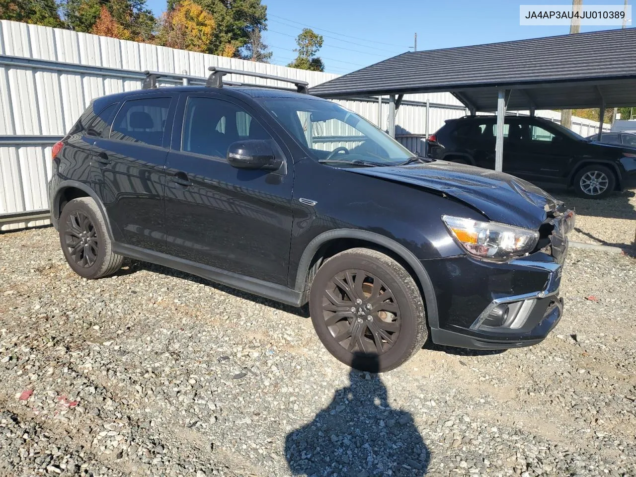 2018 Mitsubishi Outlander Sport Es VIN: JA4AP3AU4JU010389 Lot: 76884044