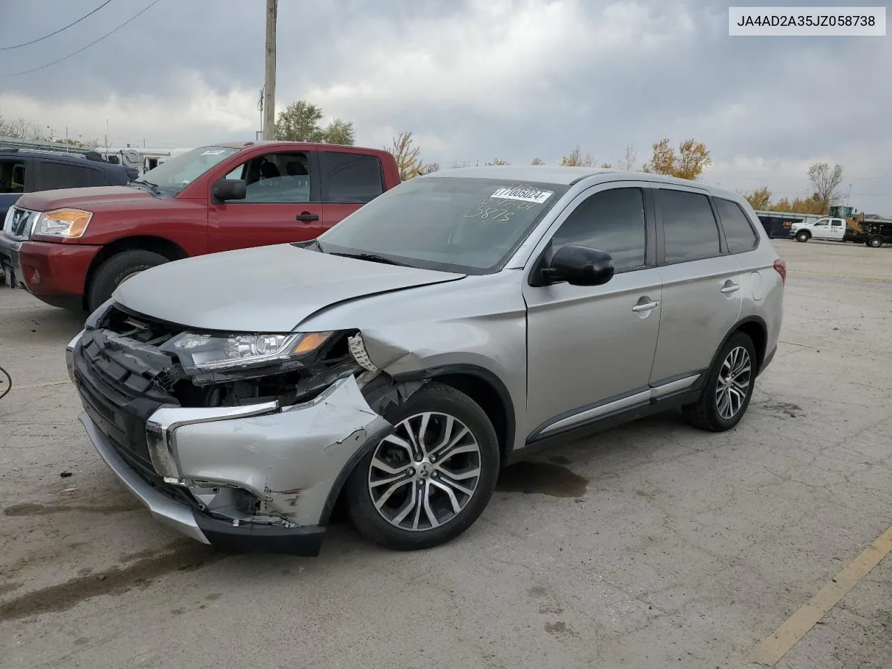 2018 Mitsubishi Outlander Es VIN: JA4AD2A35JZ058738 Lot: 77005024