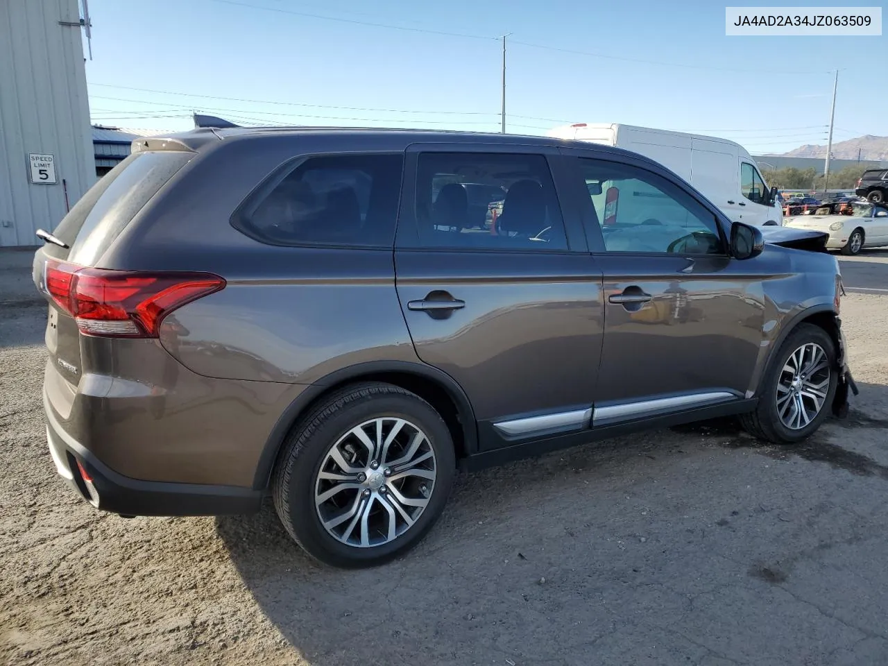 2018 Mitsubishi Outlander Es VIN: JA4AD2A34JZ063509 Lot: 77229914