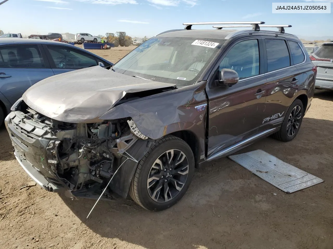 2018 Mitsubishi Outlander Se VIN: JA4J24A51JZ050543 Lot: 77481324