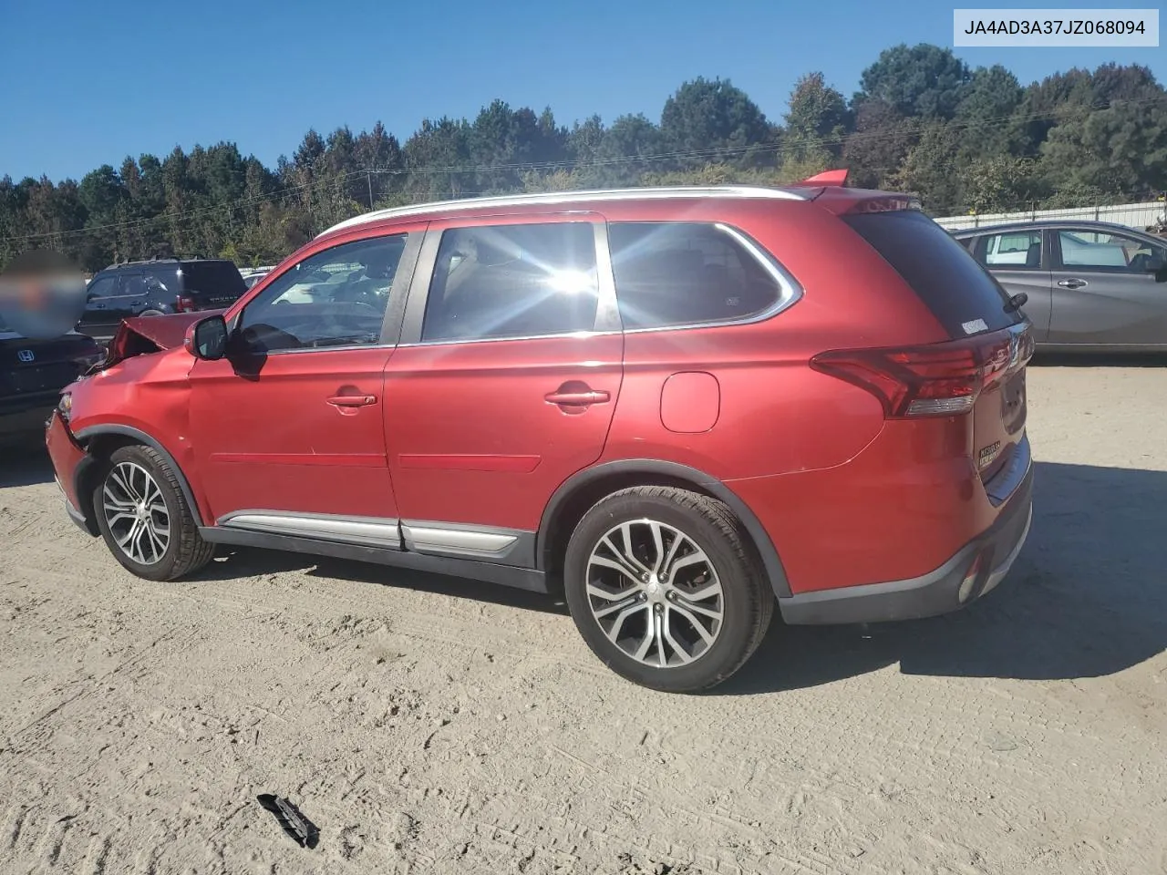 2018 Mitsubishi Outlander Se VIN: JA4AD3A37JZ068094 Lot: 77540004