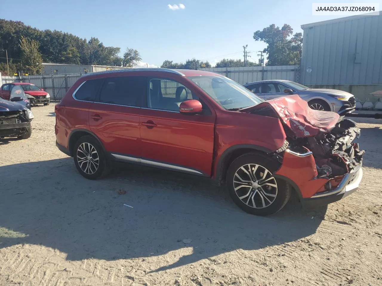 2018 Mitsubishi Outlander Se VIN: JA4AD3A37JZ068094 Lot: 77540004