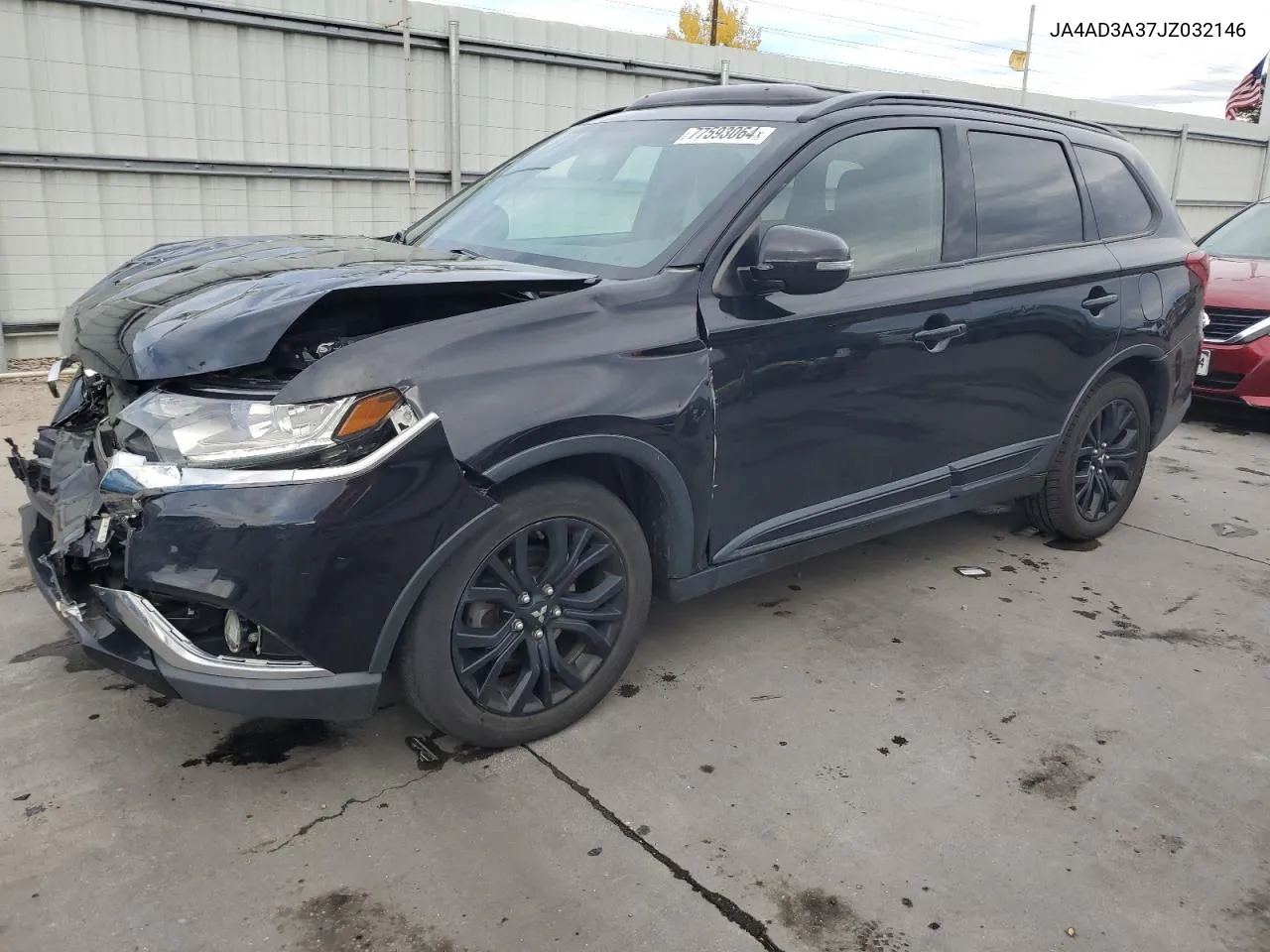 2018 Mitsubishi Outlander Se VIN: JA4AD3A37JZ032146 Lot: 77593064