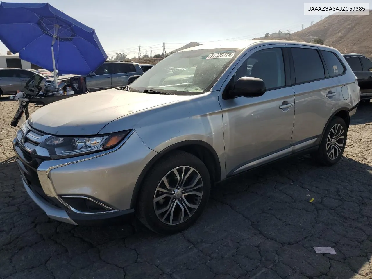 2018 Mitsubishi Outlander Se VIN: JA4AZ3A34JZ059385 Lot: 77730724