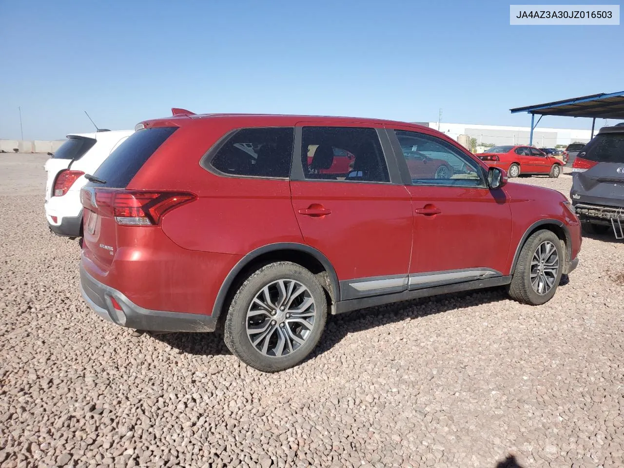 2018 Mitsubishi Outlander Se VIN: JA4AZ3A30JZ016503 Lot: 78049494