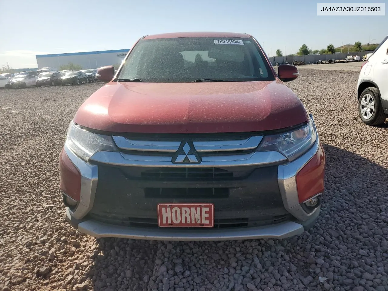 2018 Mitsubishi Outlander Se VIN: JA4AZ3A30JZ016503 Lot: 78049494