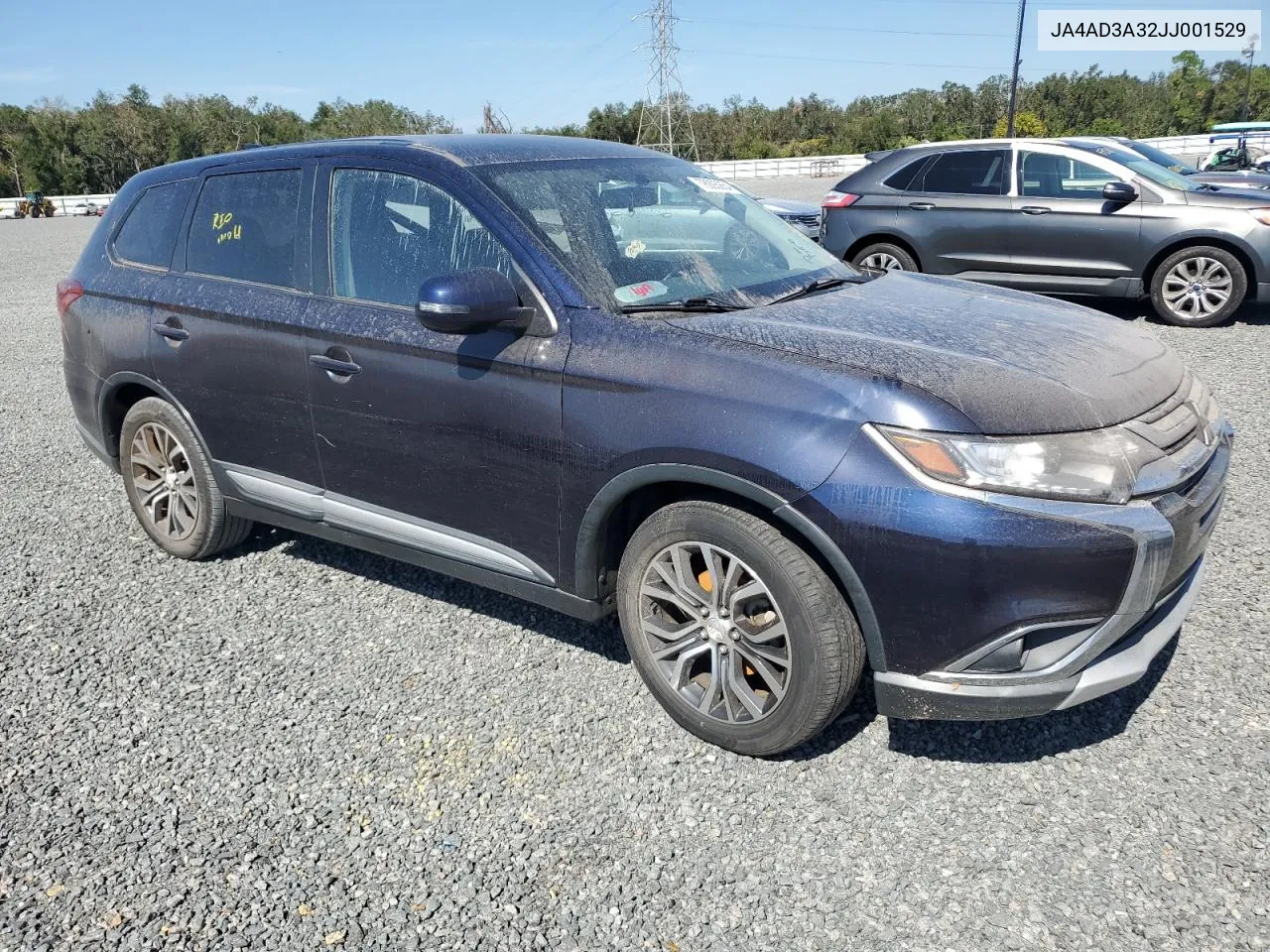 2018 Mitsubishi Outlander Se VIN: JA4AD3A32JJ001529 Lot: 78093864