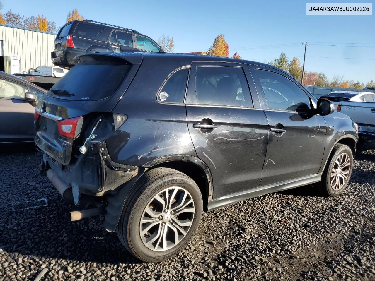 2018 Mitsubishi Outlander Sport Es VIN: JA4AR3AW8JU002226 Lot: 79120024