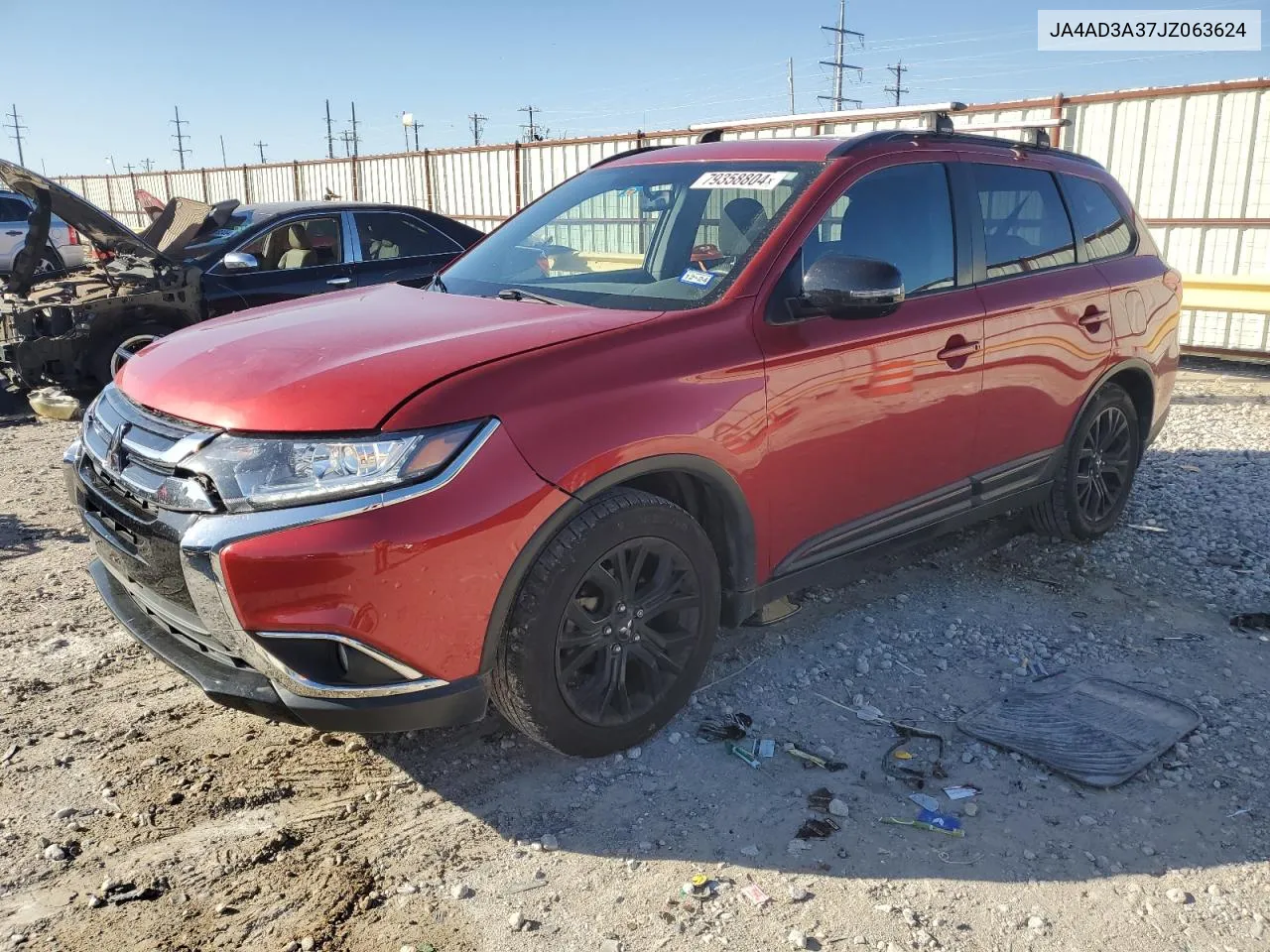 2018 Mitsubishi Outlander Se VIN: JA4AD3A37JZ063624 Lot: 79358804