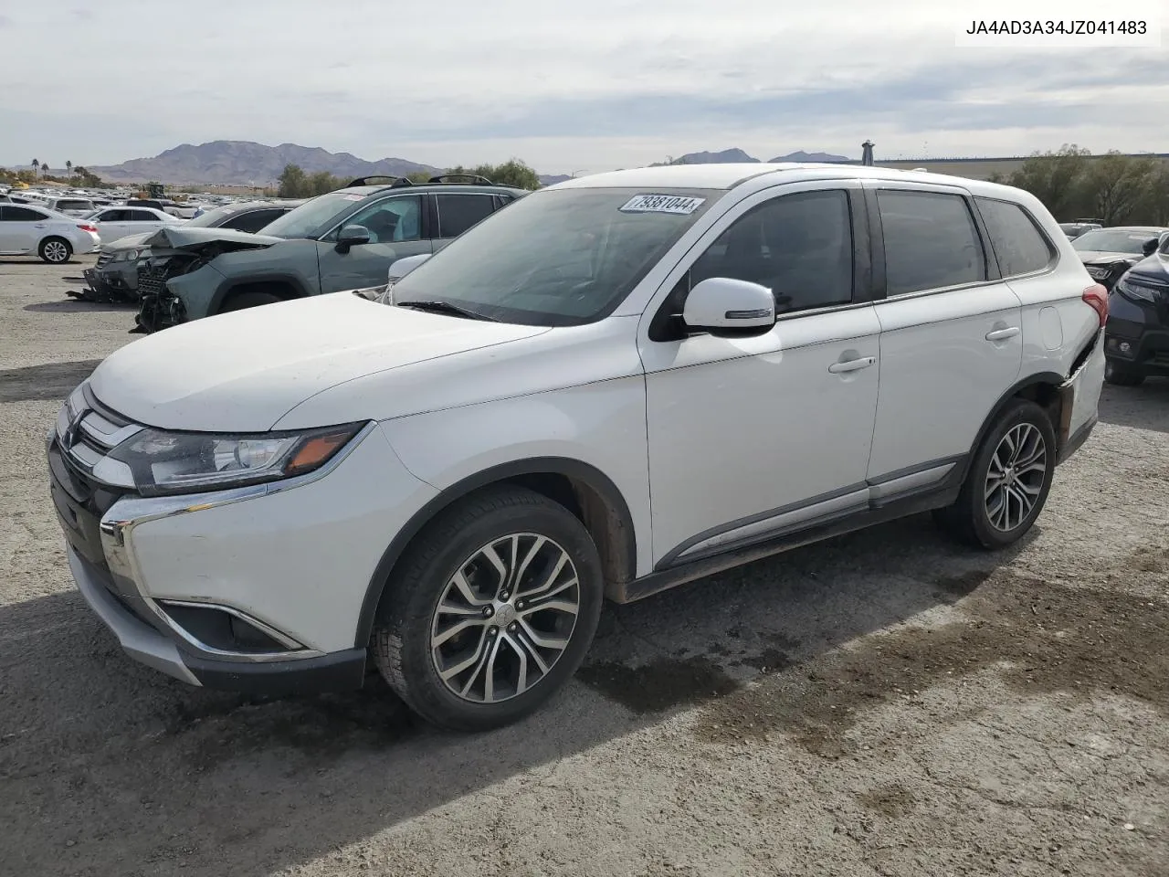 2018 Mitsubishi Outlander Se VIN: JA4AD3A34JZ041483 Lot: 79381044