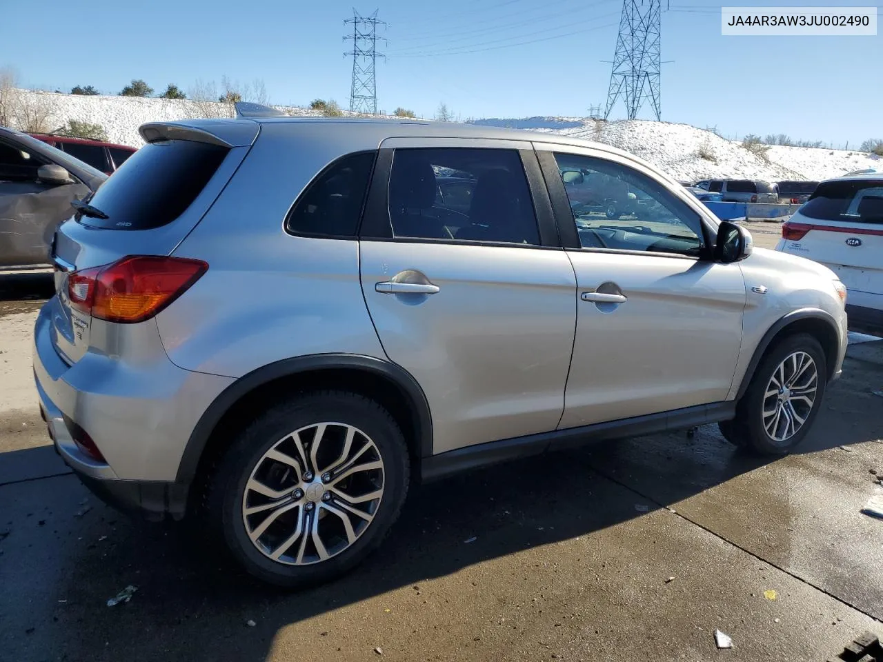 2018 Mitsubishi Outlander Sport Es VIN: JA4AR3AW3JU002490 Lot: 79885304