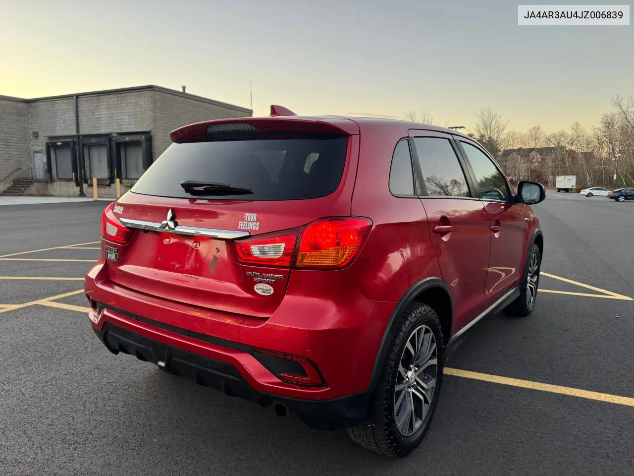 2018 Mitsubishi Outlander Sport Es VIN: JA4AR3AU4JZ006839 Lot: 81749574