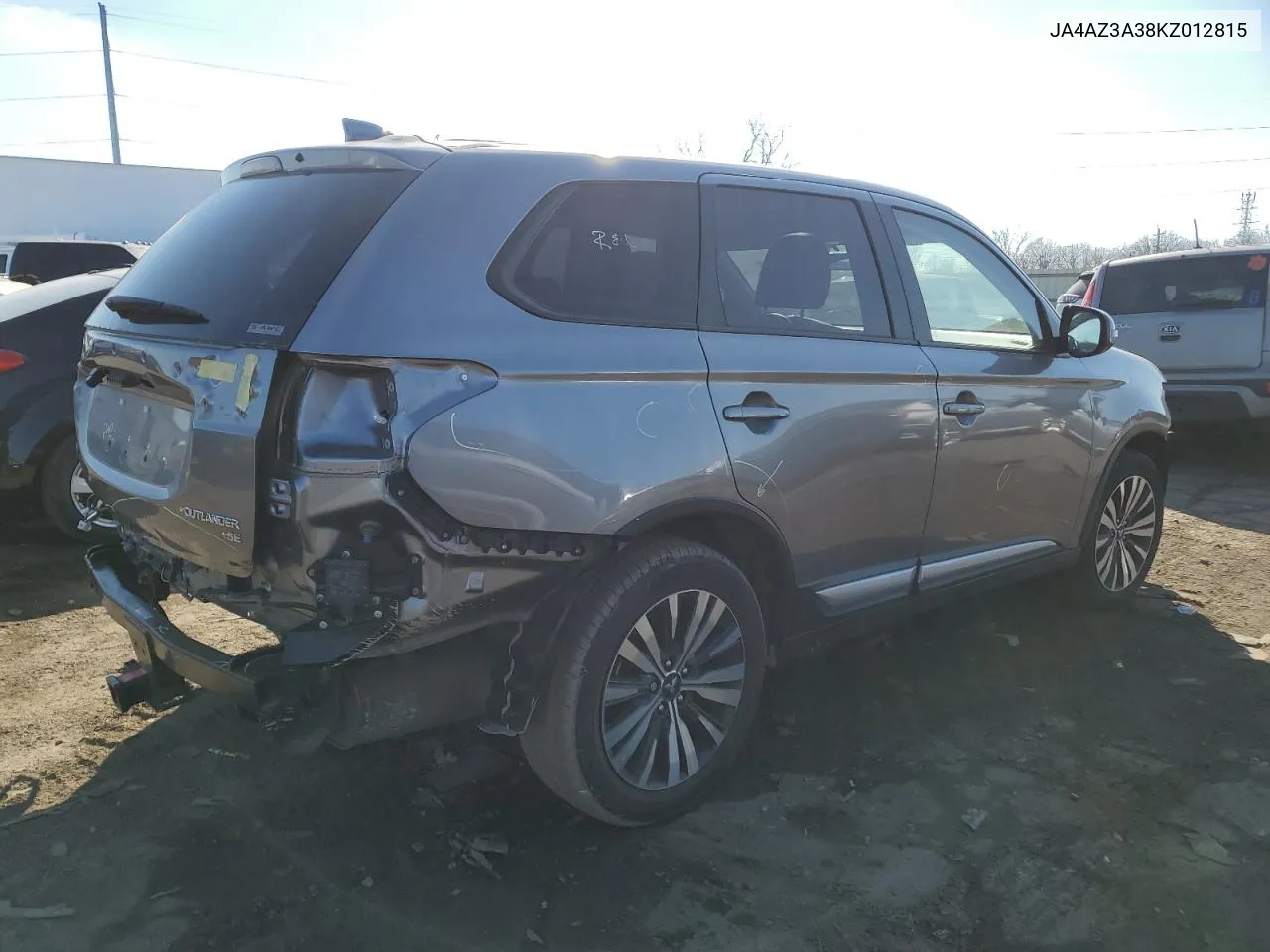 2019 Mitsubishi Outlander Se VIN: JA4AZ3A38KZ012815 Lot: 40684624