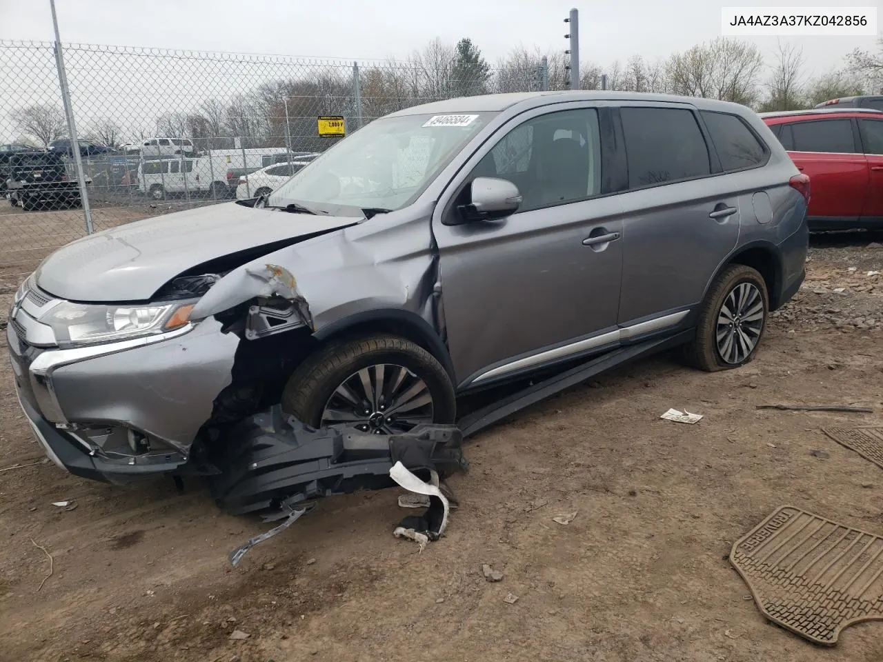 2019 Mitsubishi Outlander Se VIN: JA4AZ3A37KZ042856 Lot: 49466584