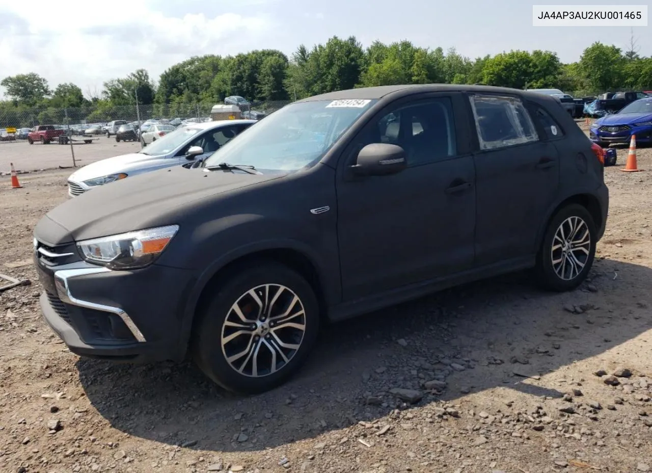 2019 Mitsubishi Outlander Sport Es VIN: JA4AP3AU2KU001465 Lot: 52514754